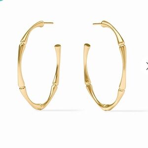 $85 Julie Vos Bamboo Hoop Earrings